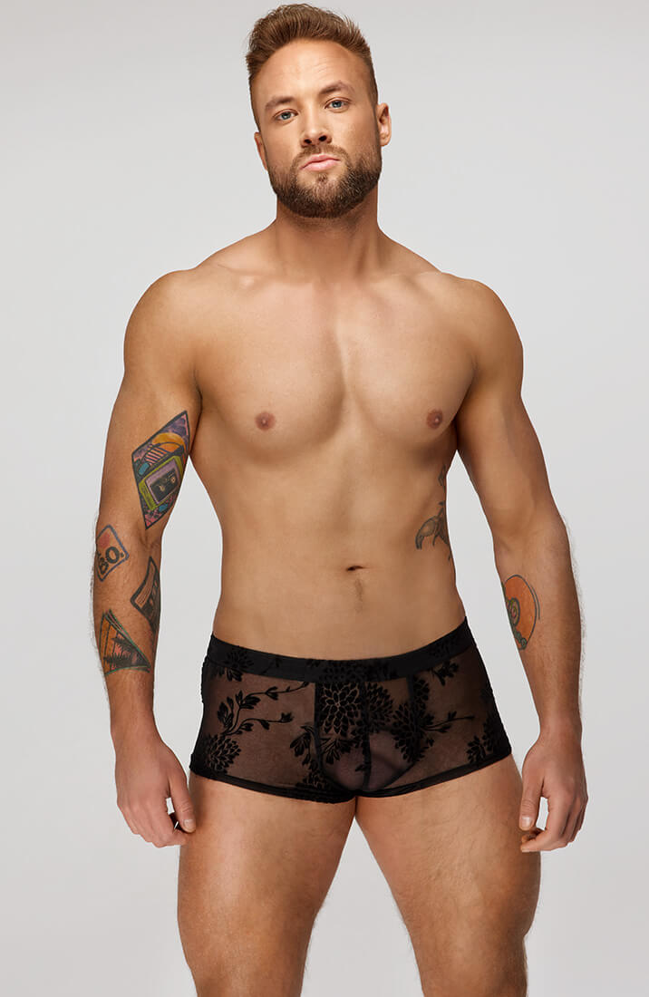 Boxershorts med flock broderi - Exposed - COAX Copenhagen