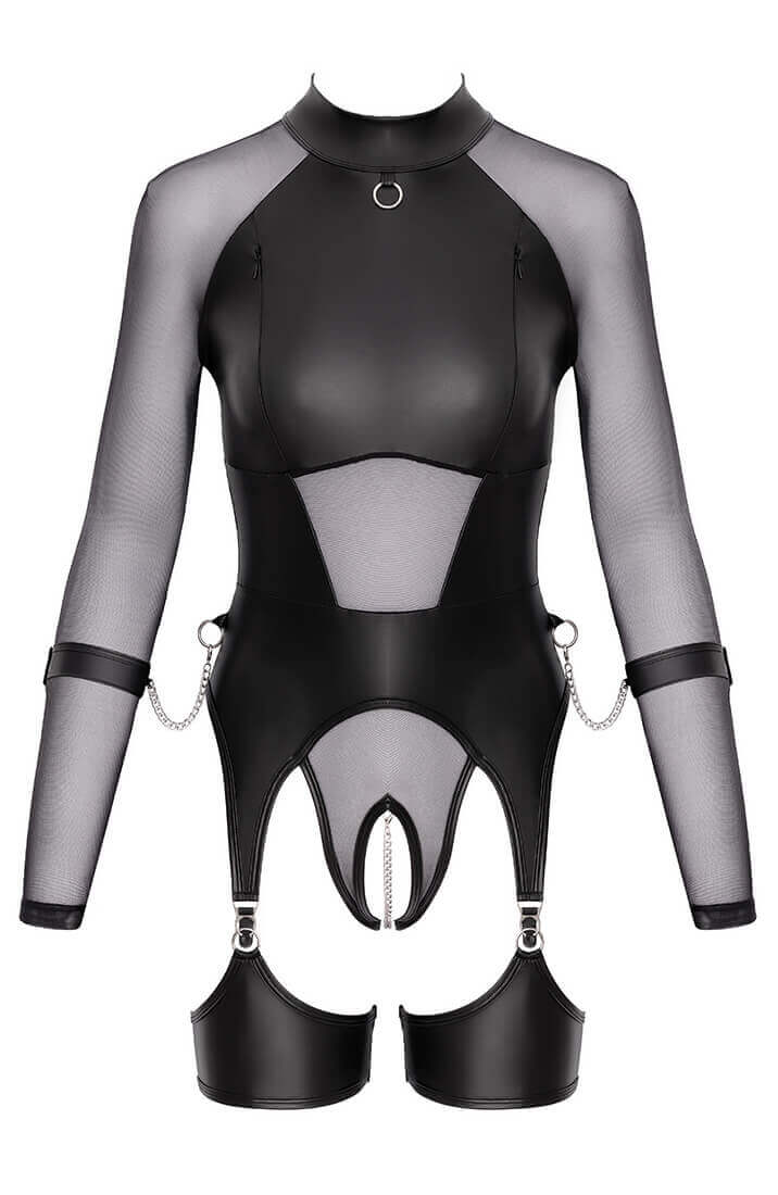 Wetlook lingeri med nylon og bløde cuffs fra COAX Copenhagen