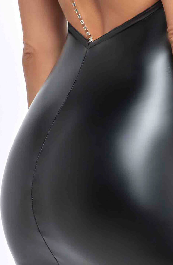 Wetlook kjole med åben ryg & similisten - Feeling Emotions - COAX Copenhagen