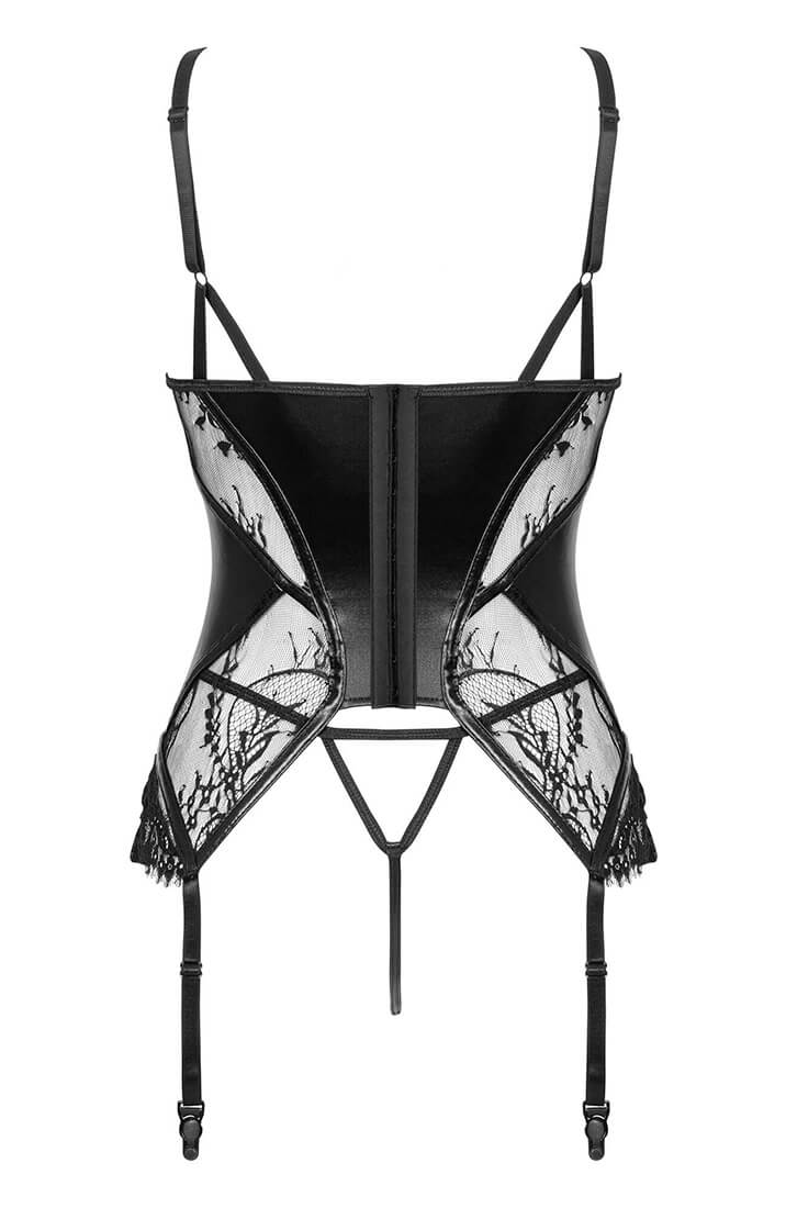 Blonde & wetlook bustier lingeri - Leonela - COAX Copenhagen