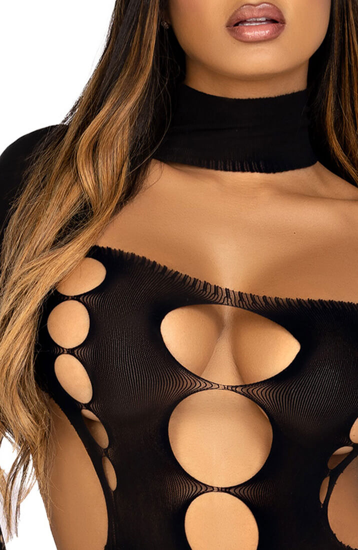 Sort cut-out bodysuit - Disengage Boo - COAX Copenhagen