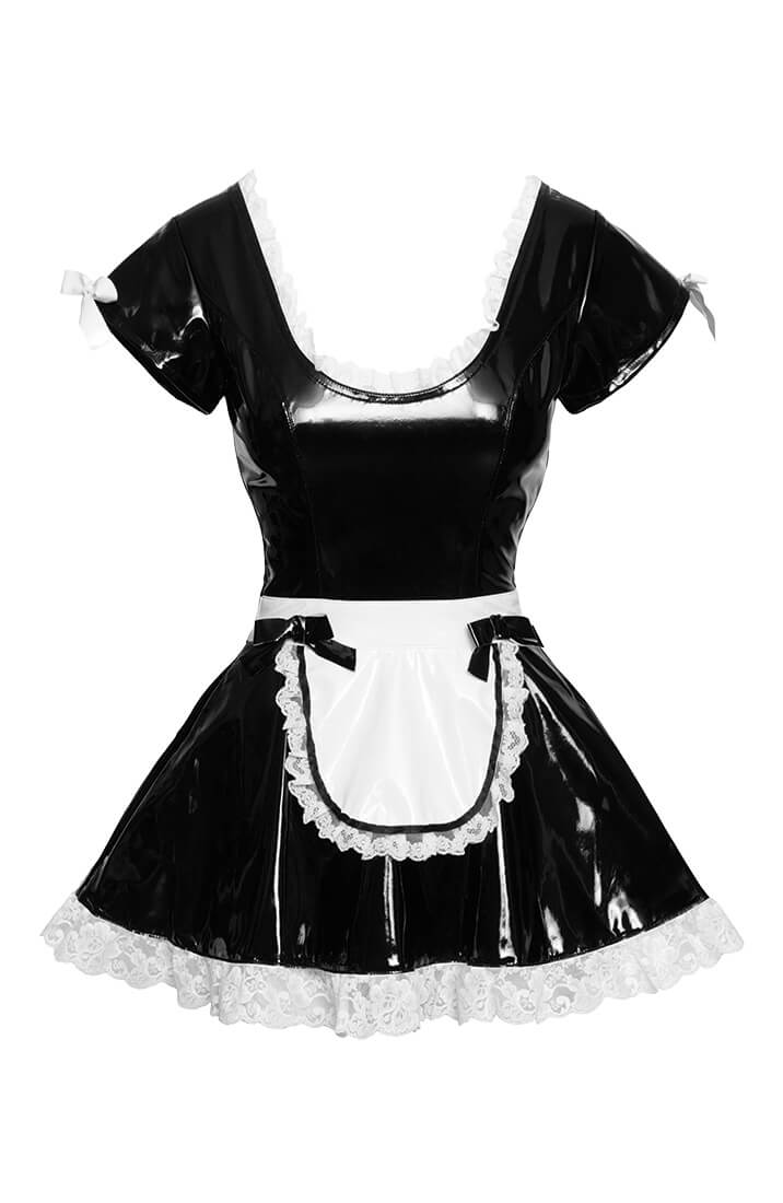 Sort vinyl stuepige kostume - French Kisses - COAX Copenhagen