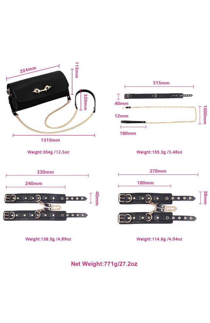BDSM Deluxe Kit 5 dele - Sort - COAX Copenhagen