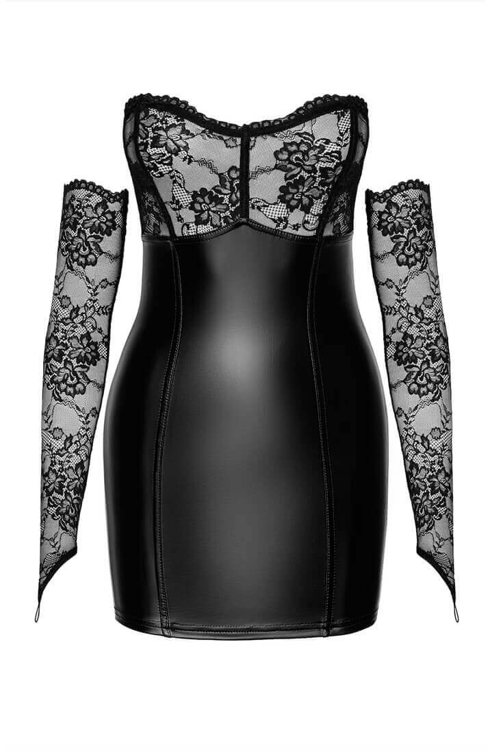 Blonde X wetlook mini kjole & handsker - Intimate Chaos - COAX Copenhagen
