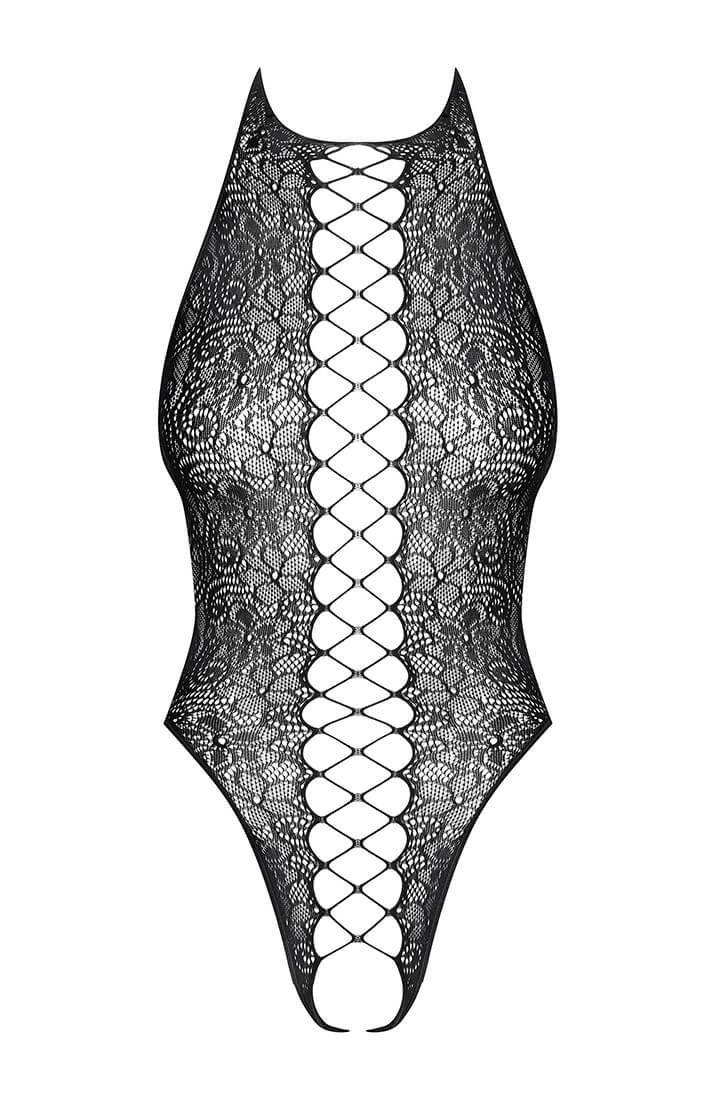 Bundløs bodysuit med faux snøre front - Evoke Excitement - COAX Copenhagen