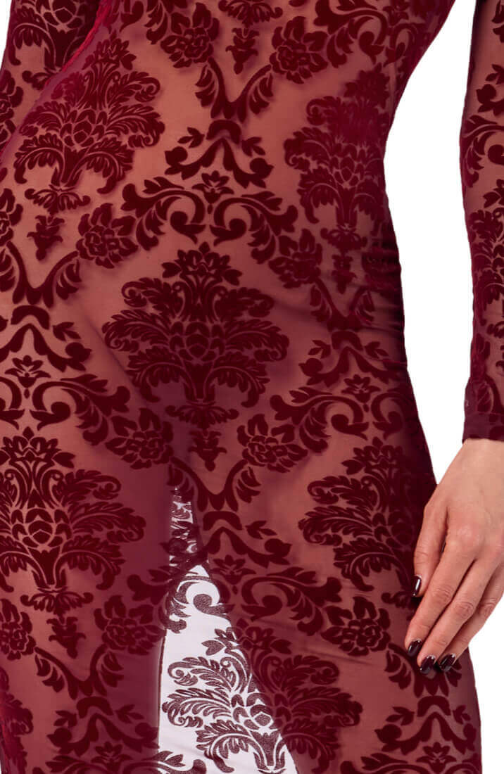 Sensuel flock-broderet kjole fra COAX Copenhagen