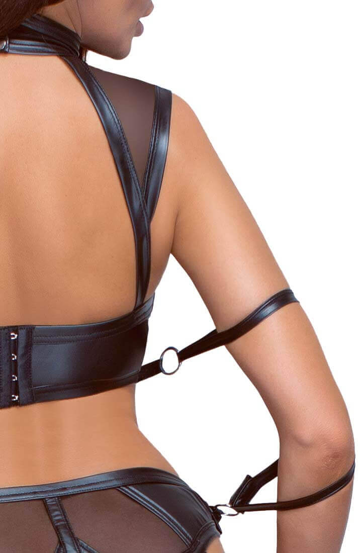 Sort lingeri sæt med restraints - Saw You Looking - COAX Copenhagen