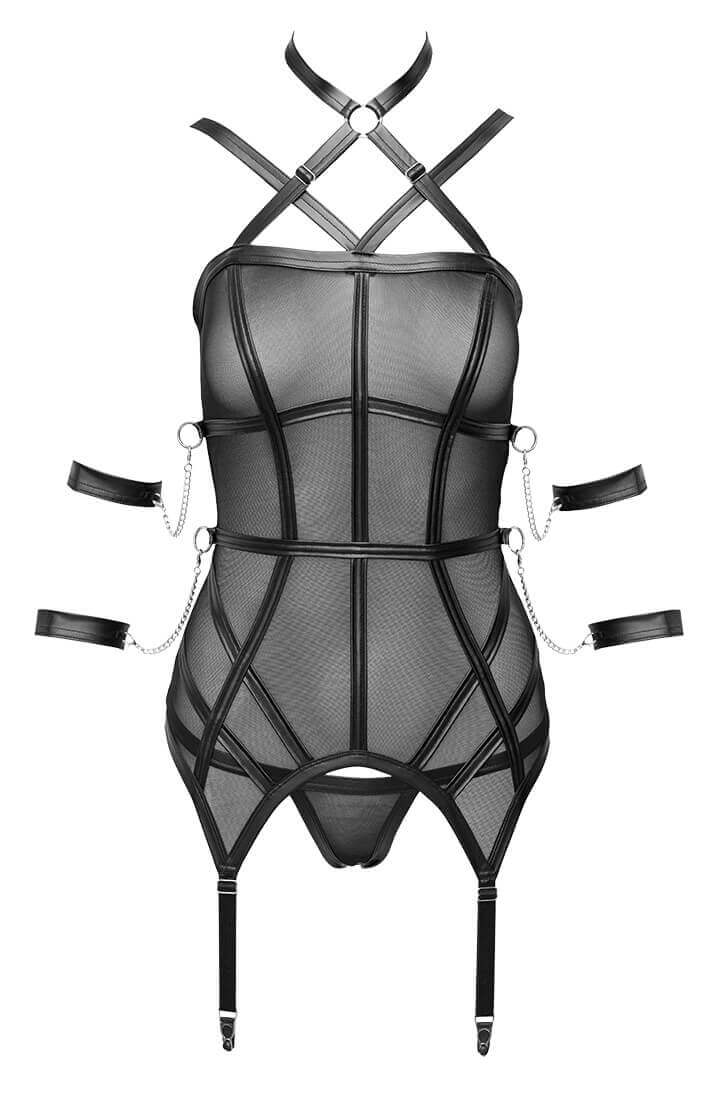 Sort bustier med restraints - Intimate Engaging - COAX Copenhagen