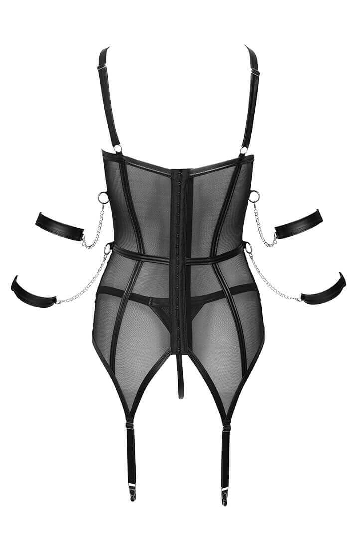Sort bustier med restraints - Intimate Engaging - COAX Copenhagen