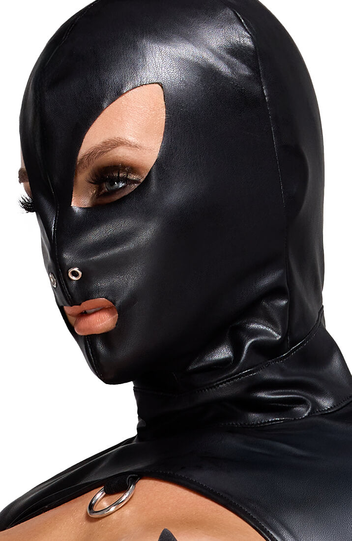 Hooded Wetlook Bondage Sæt - Wanna Play A Game?