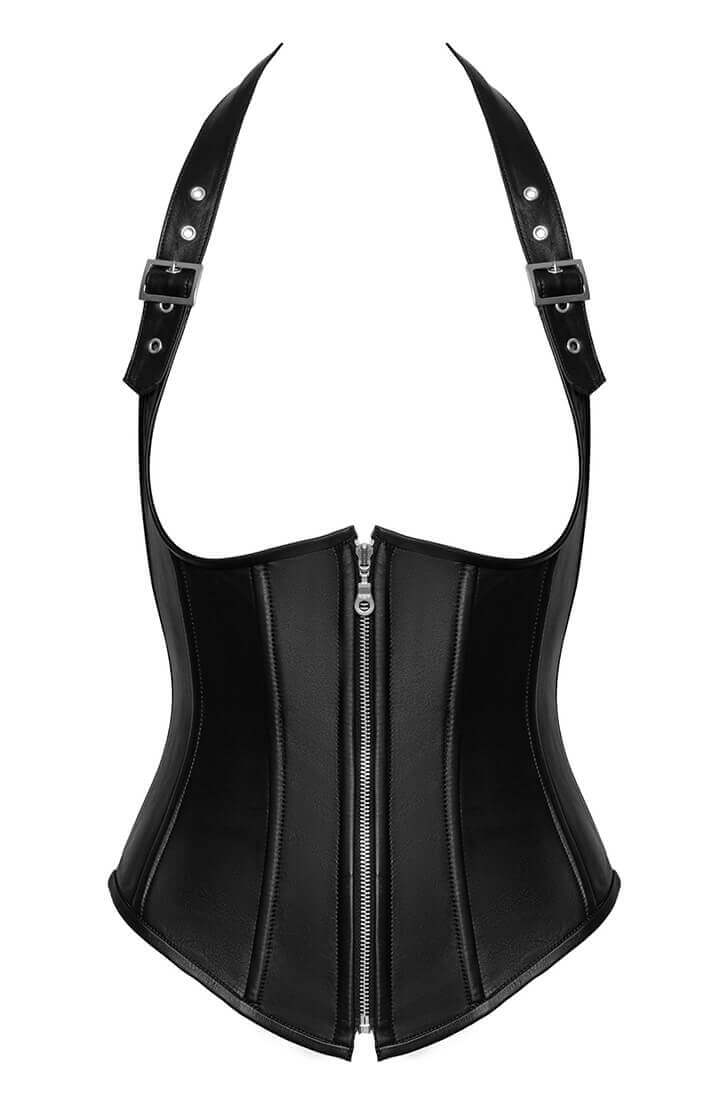 Læder underbust korset med åben barm - Shaped Silhouette - COAX Copenhagen