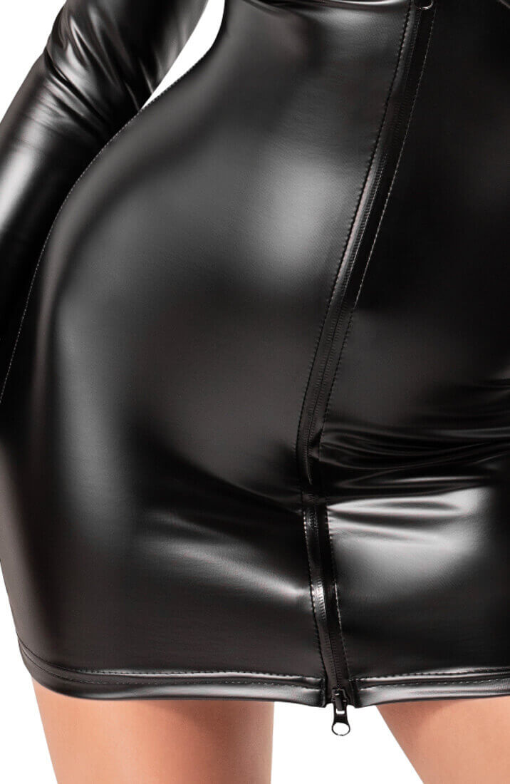 Langærmet wetlook kjole - Obsession Awakened - COAX Copenhagen