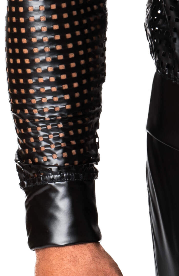 Laser-cut wetlook bomber jakke - Dominant Force - COAX Copenhagen