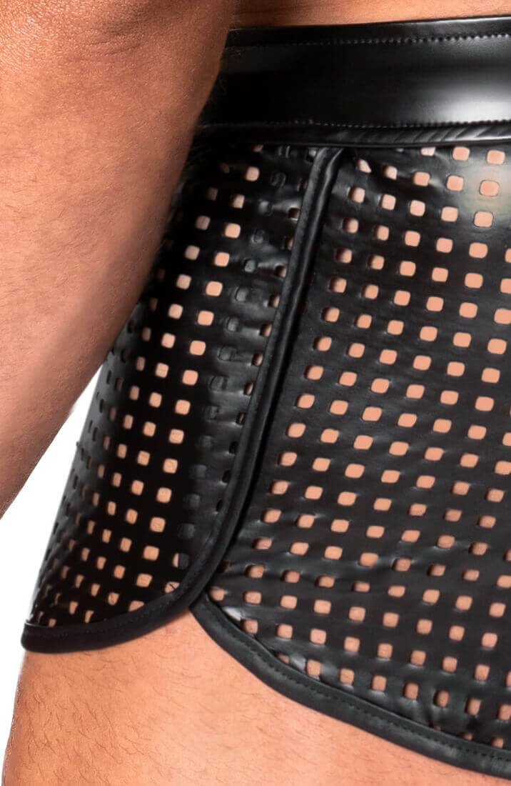 Laser-cut wetlook boxershorts - Lustful Conqueror - COAX Copenhagen