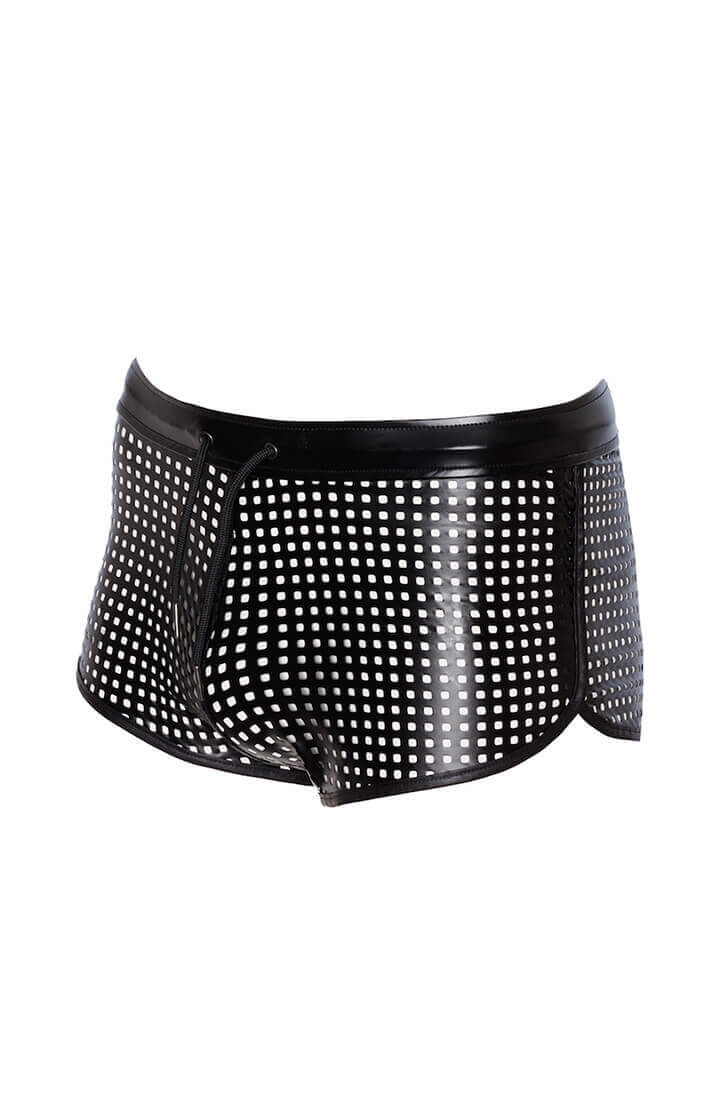 Laser-cut wetlook boxershorts - Lustful Conqueror - COAX Copenhagen