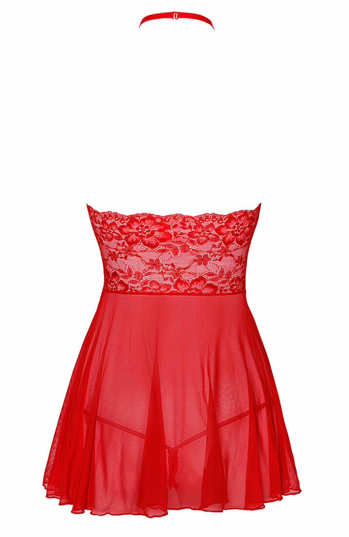 Rød sløjfe chemise