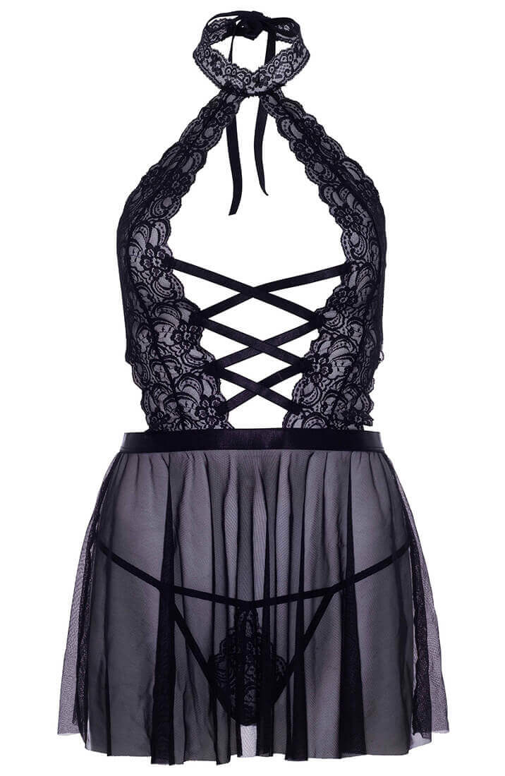 Sort babydoll lingeri - You're Cute - COAX Copenhagen