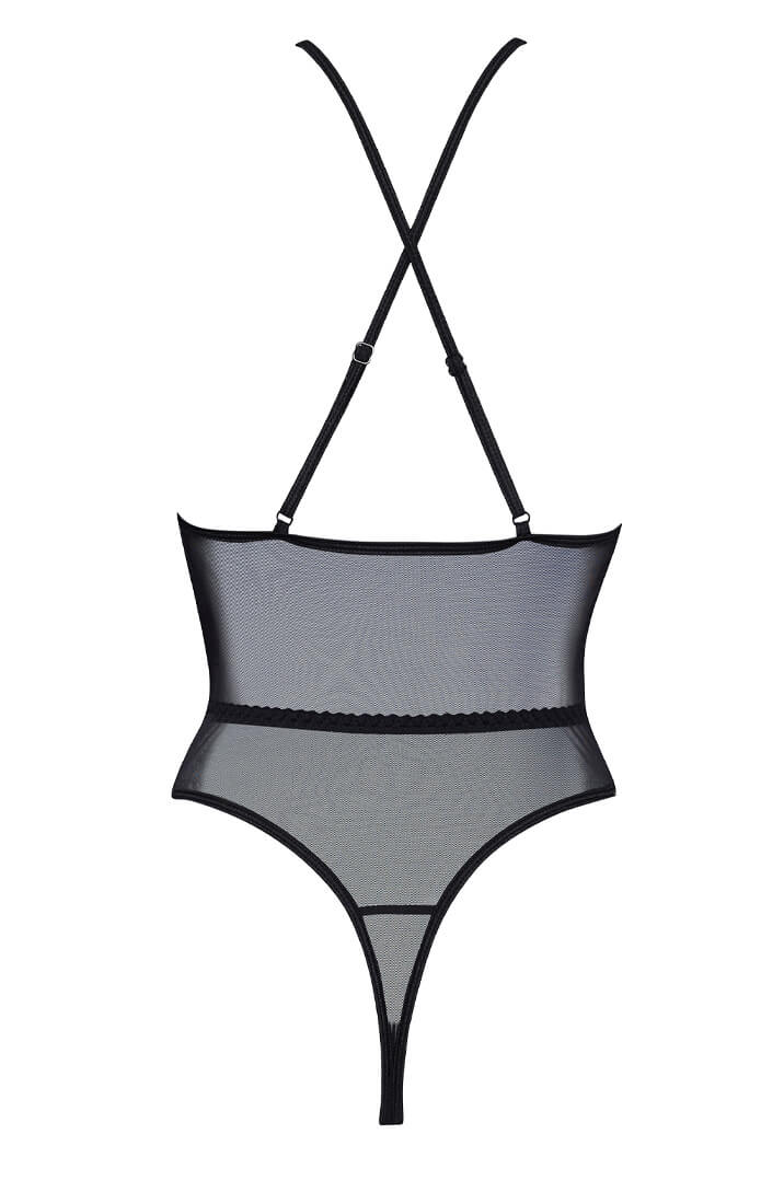 Sexet sort keyhole blonde bodysuit