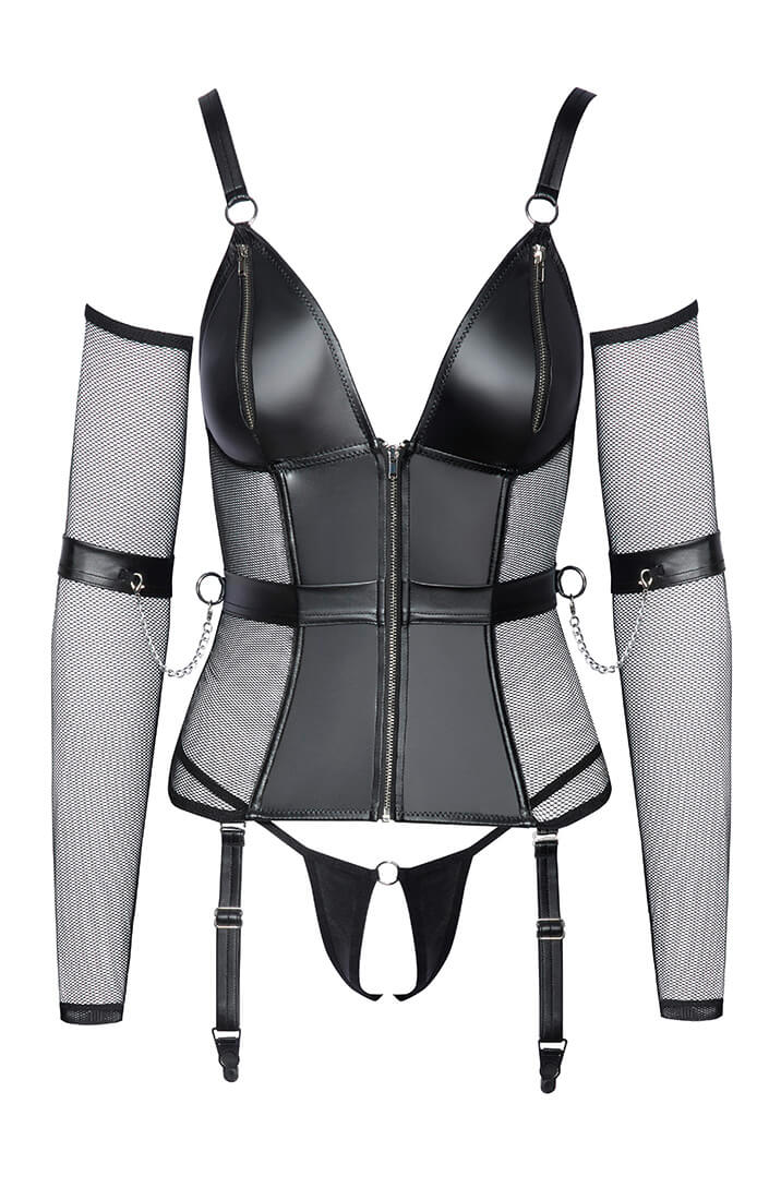 Soft bondage bustier sæt med restraints - Bondage Aesthetic - COAX Copenhagen