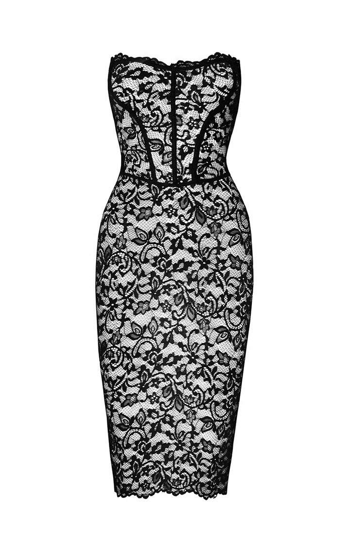 Sort blonde bodycon kjole - Your Confidant - COAX Copenhagen