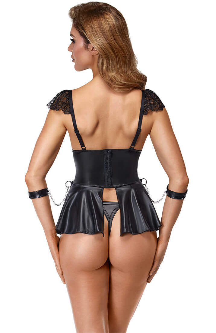 Soft bondage lingerie sæt med håndjern