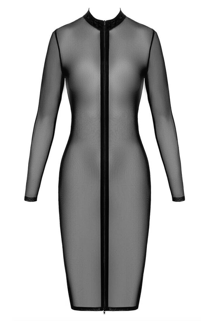 Sort bodycon nylon kjole - Temptation's Slave - COAX Copenhagen