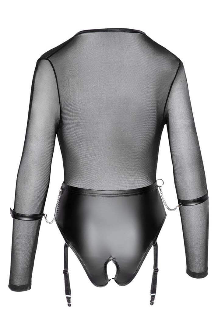 Sort bundløs bodysuit - Into Voyeurism - COAX Copenhagen