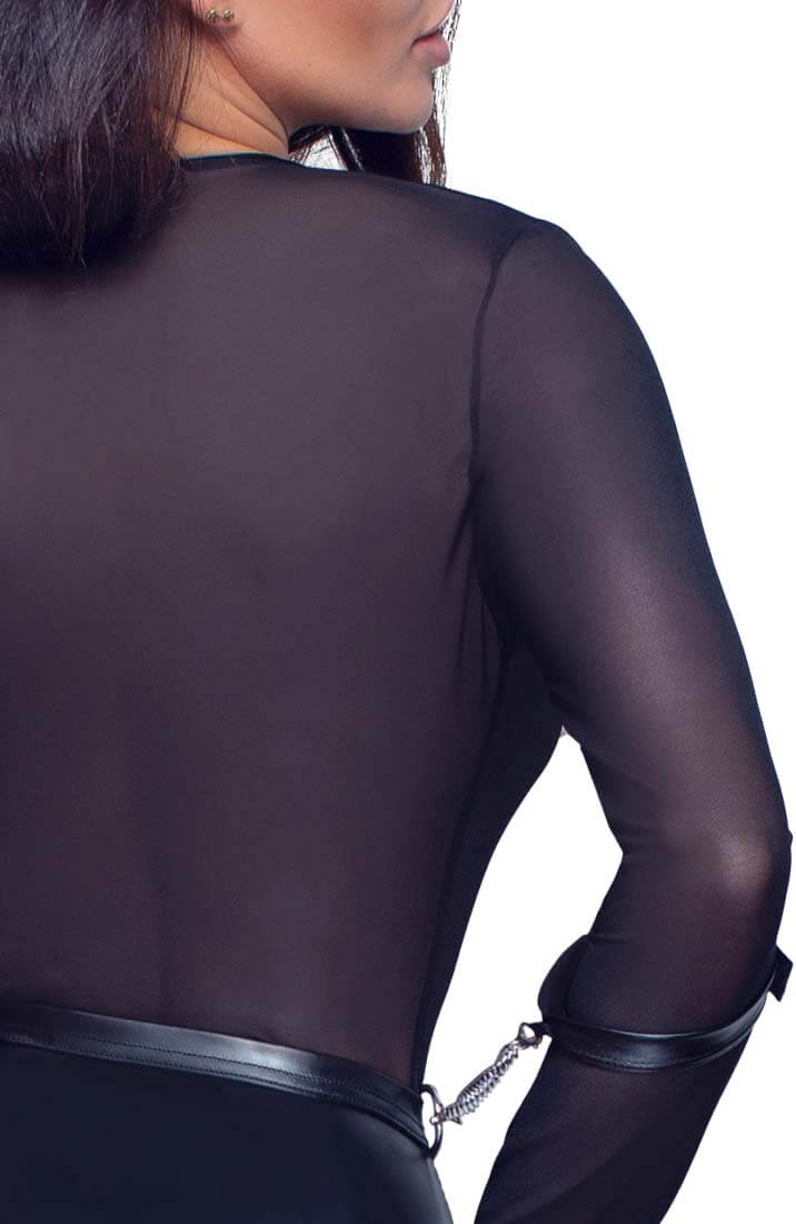 Sort bundløs bodysuit - Into Voyeurism - COAX Copenhagen