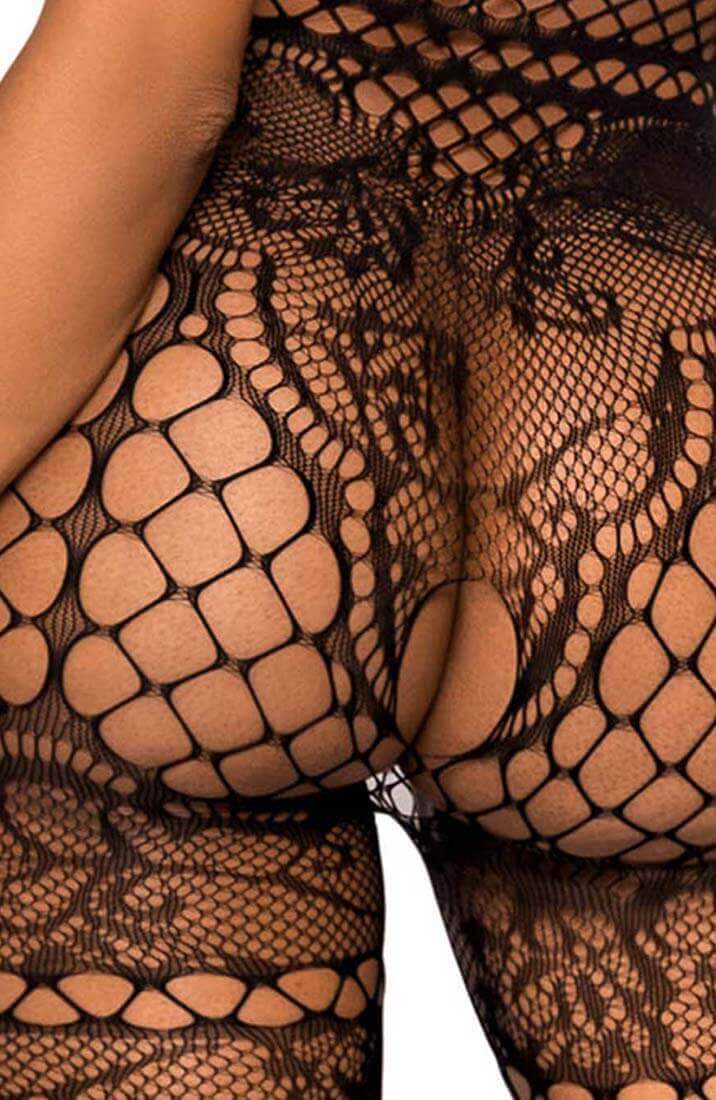 Sort bundløs halterneck bodystocking - On Display - COAX Copenhagen