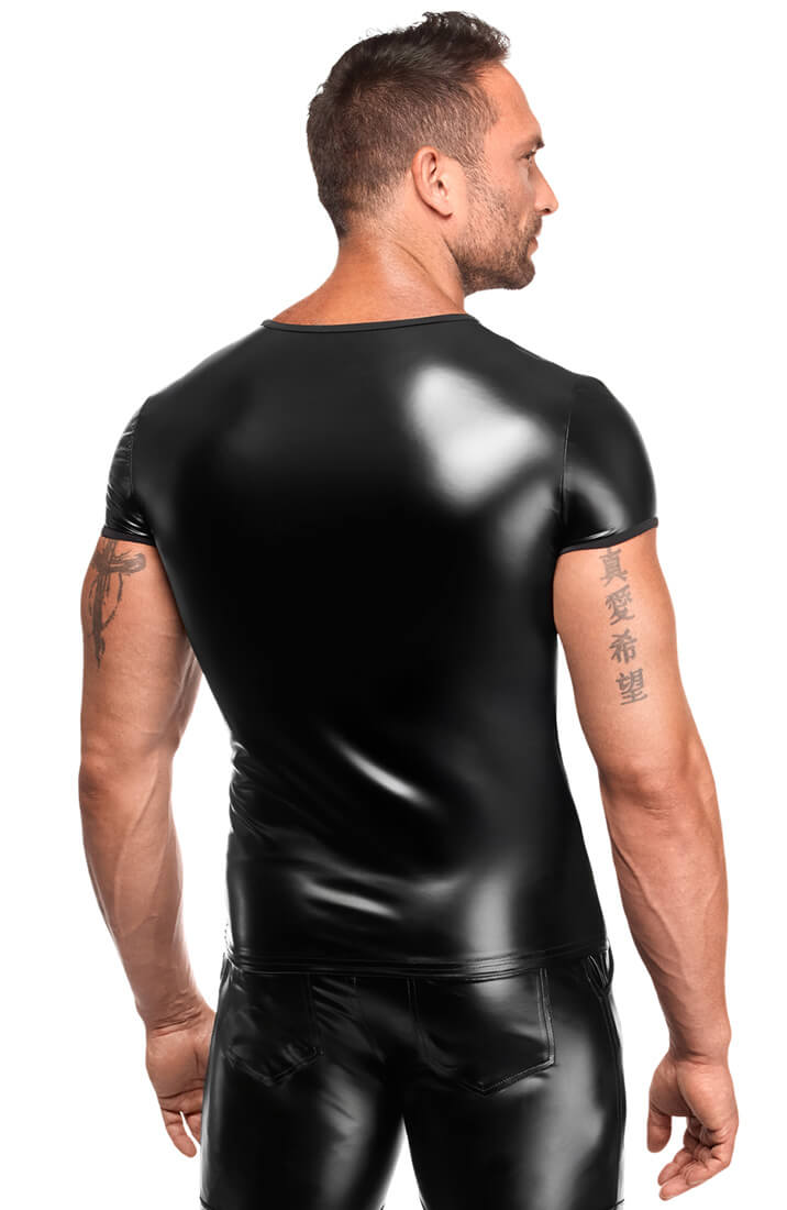 COAX Fetish T-shirt med mat wetlook overflade