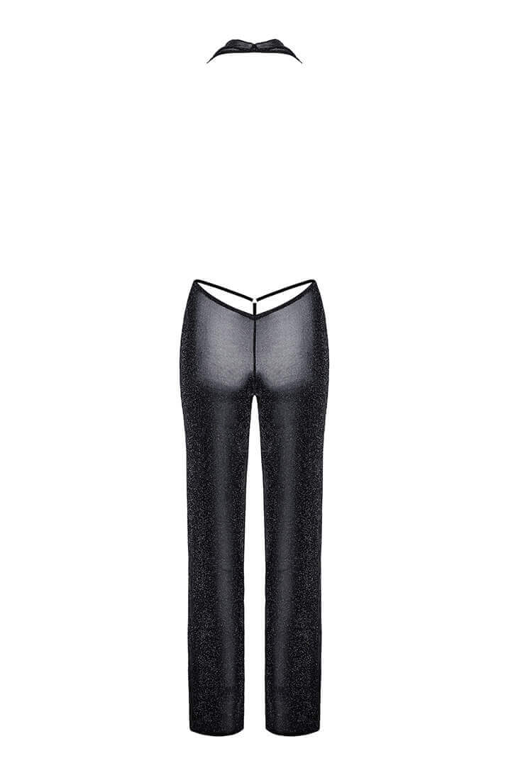 Sort jumpsuit med glimmer - Pleasure Maze - COAX Copenhagen
