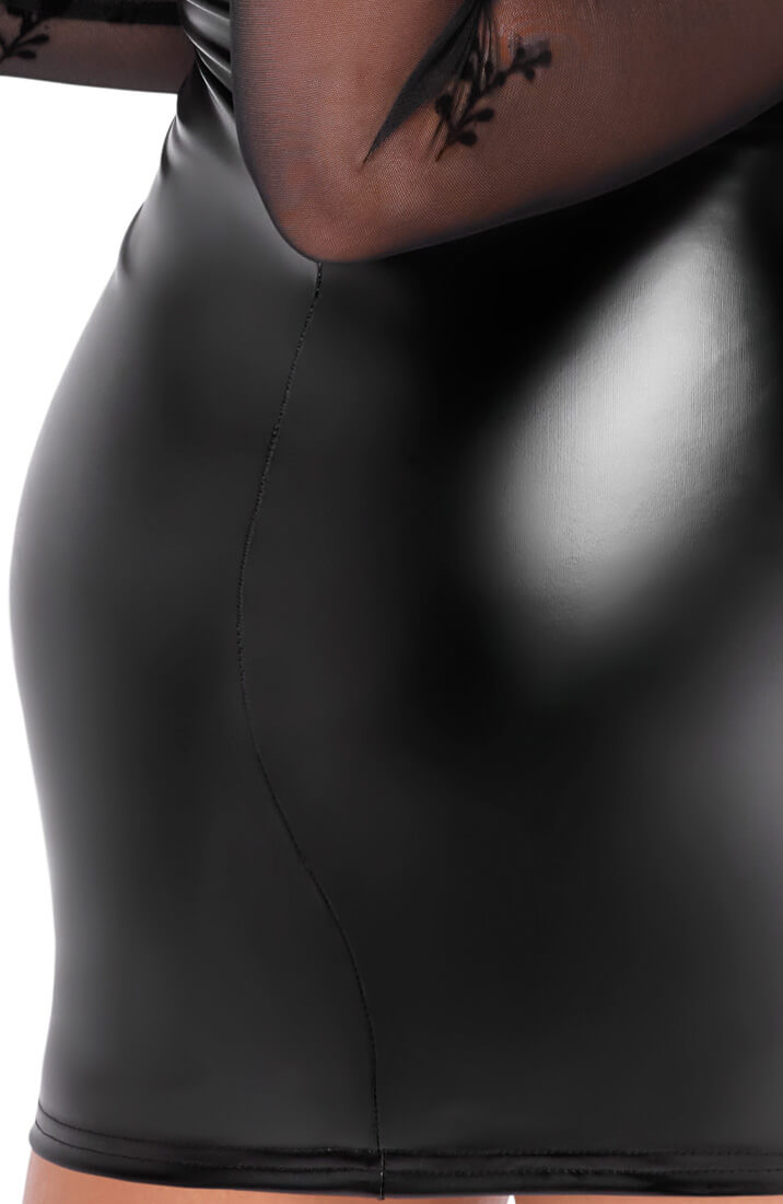 Wetlook X Nylon bodycon kjole - Lustful Glow - COAX Copenhagen