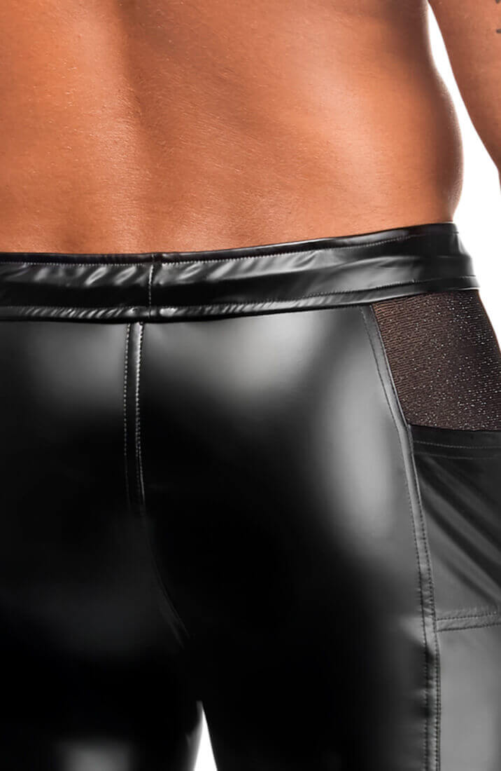 Sorte Wetlook Biker Shorts - Dark Pulse