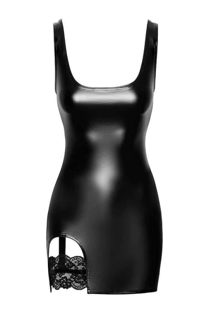 Wetlook mini kjole med strømpebånd - Desire Unmasked - COAX Copenhagen