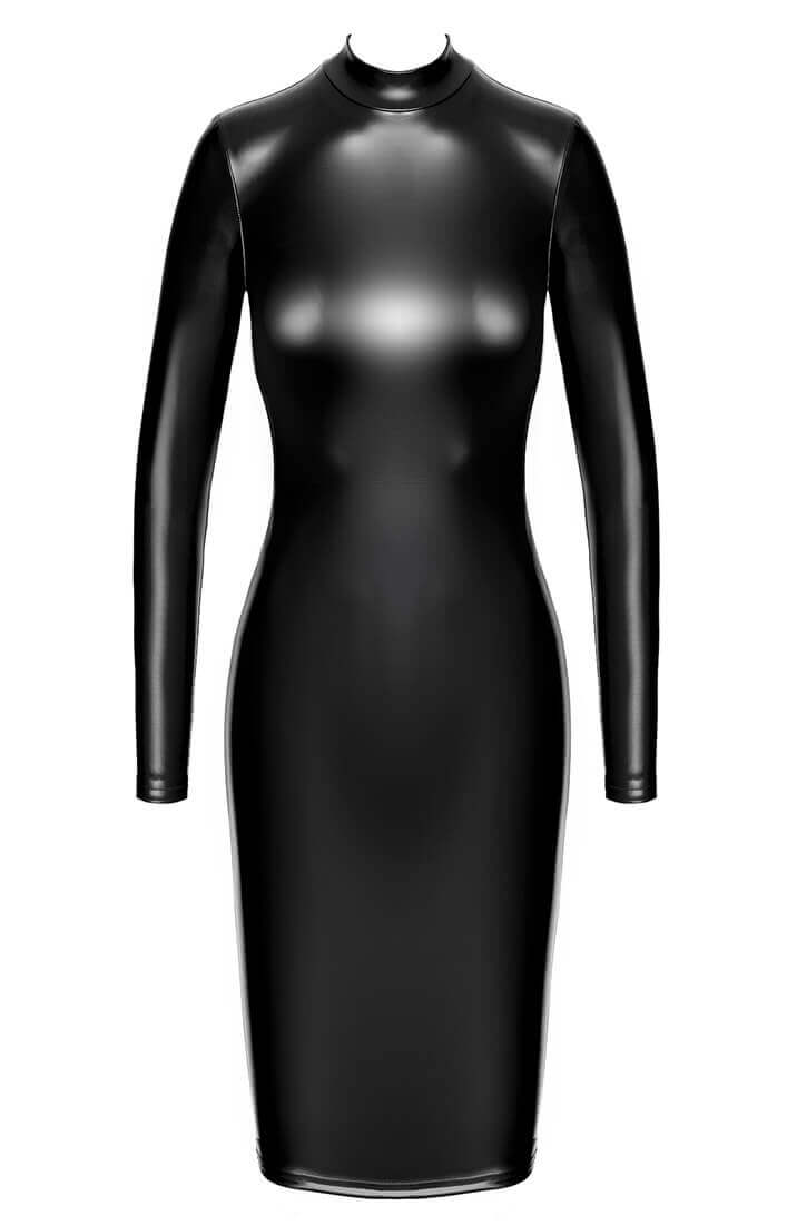 Wetlook X Nylon Kjole med Similisten Ryg - Obey Me Gently
