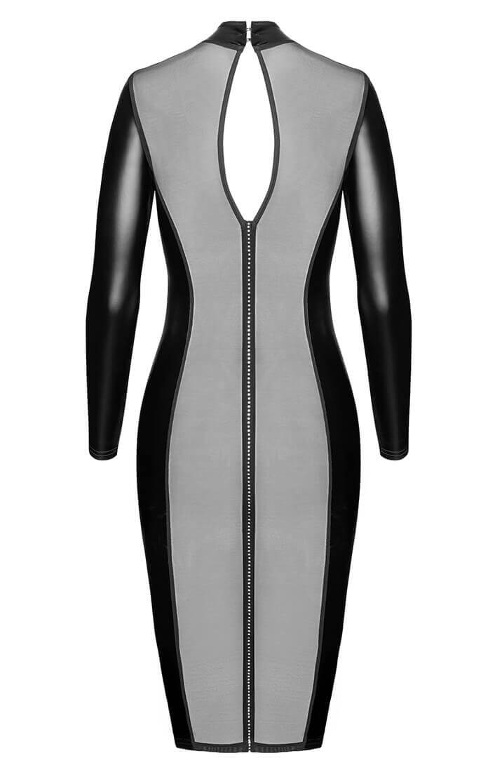 Wetlook X Nylon Kjole med Similisten Ryg - Obey Me Gently