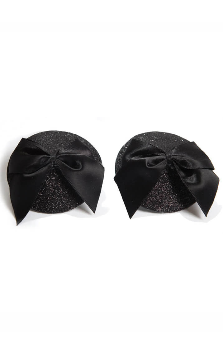 Sorte glimmer Burlesque nipple stickers - COAX Copenhagen