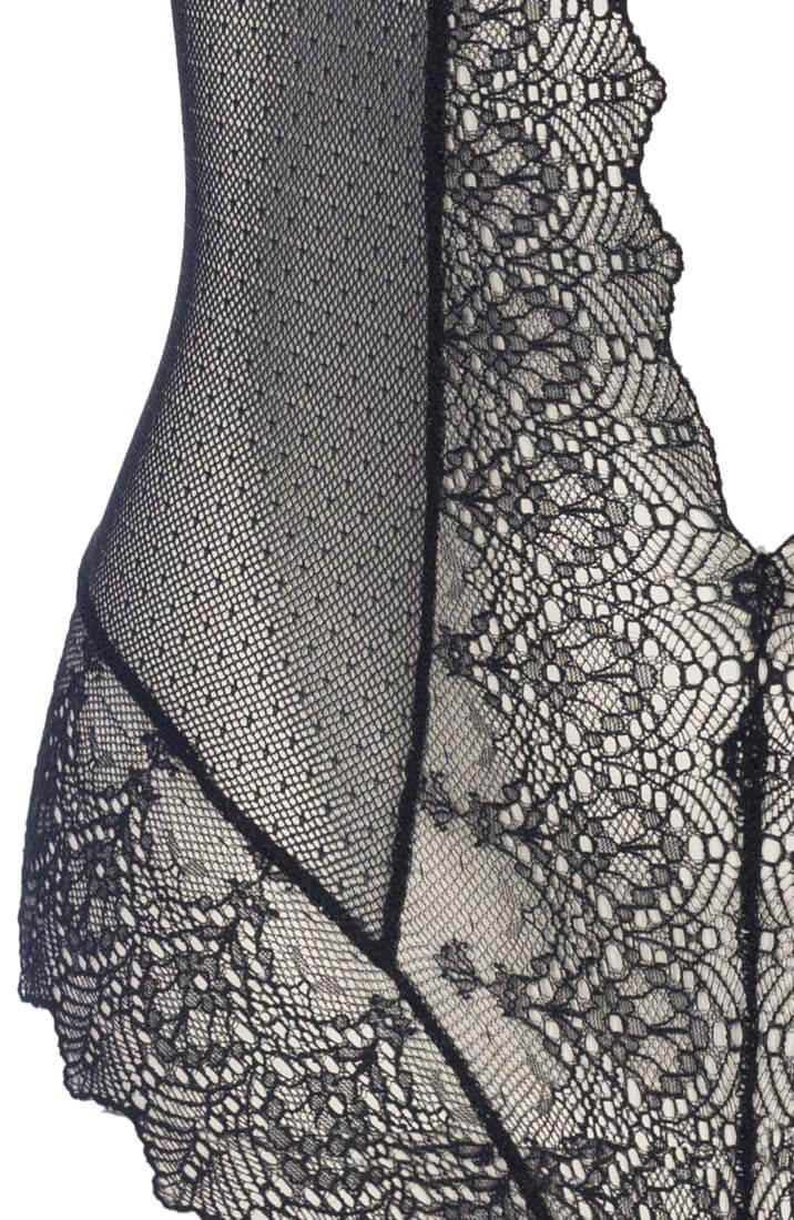 Sort bodysuit med perlesnor - Geneva Body - COAX Copenhagen
