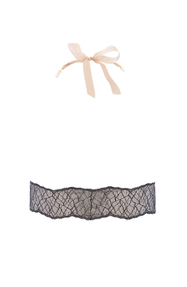 Sort bralette med perle halterneck - Sydney Bra - COAX Copenhagen