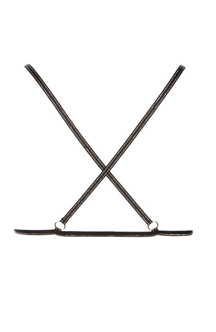 Sort bralette - Manhattan Crossed Bra - COAX Copenhagen