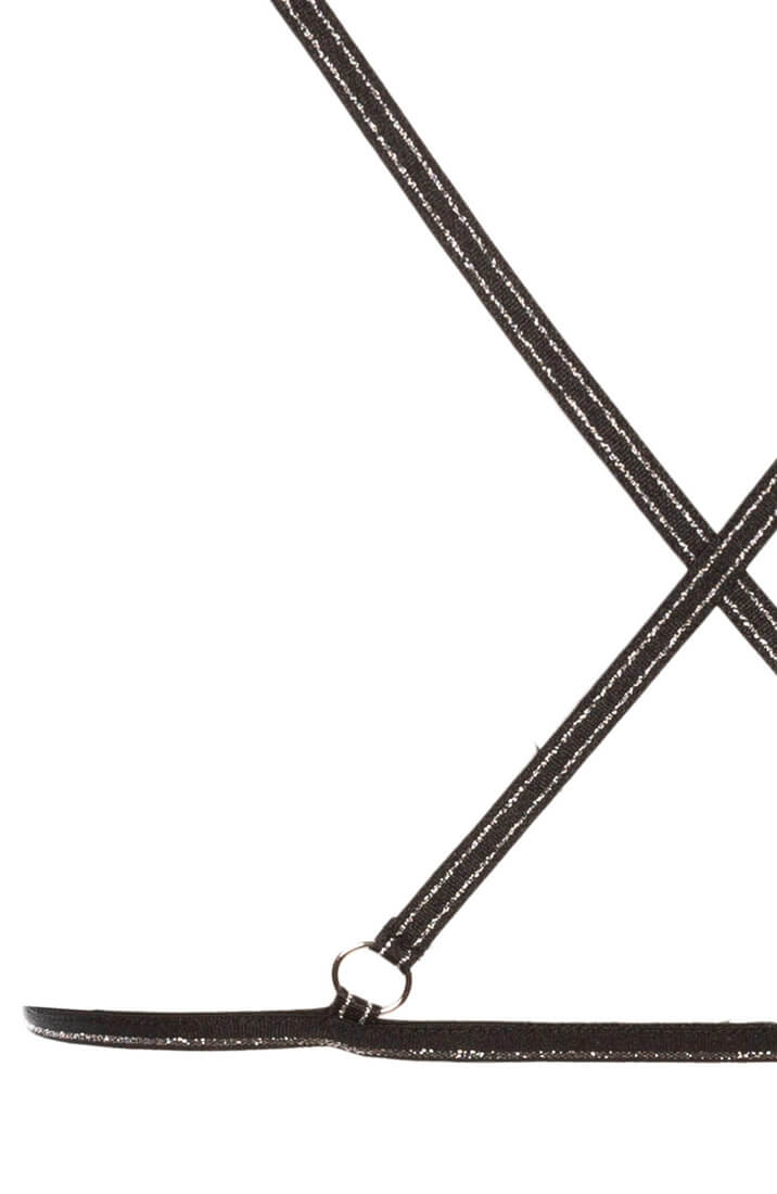 Sort bralette - Manhattan Crossed Bra - COAX Copenhagen