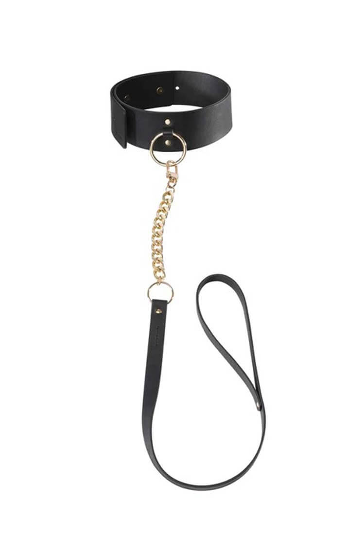 Faux læder choker med snor - COAX Copenhagen