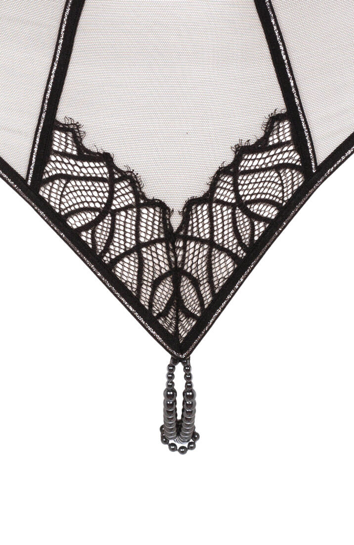 Højtaljet trusse med dobbelt perlesnor - Manhattan High Waist Brief - COAX Copenhagen