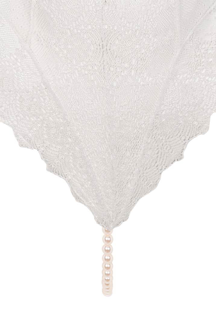 Elfenbens hvid bodysuit med perlesnor - Geneva Body - COAX Copenhagen