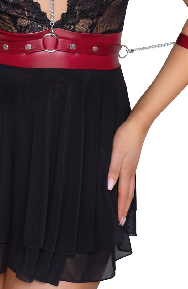 Lingeri kjole med choker & restraints - Seeking Visuals - COAX Copenhagen