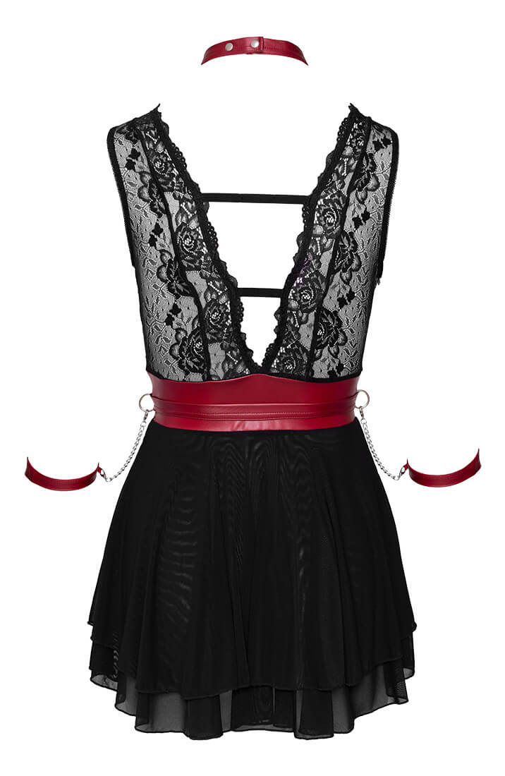 Lingeri kjole med choker & restraints - Seeking Visuals - COAX Copenhagen