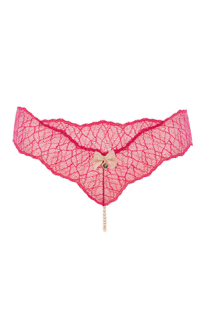 Rød trusse med single perlesnor - Sydney Single - COAX Copenhagen