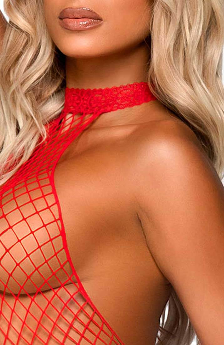 Rød Industrial net catsuit - Tease Me Please Me - COAX Copenhagen