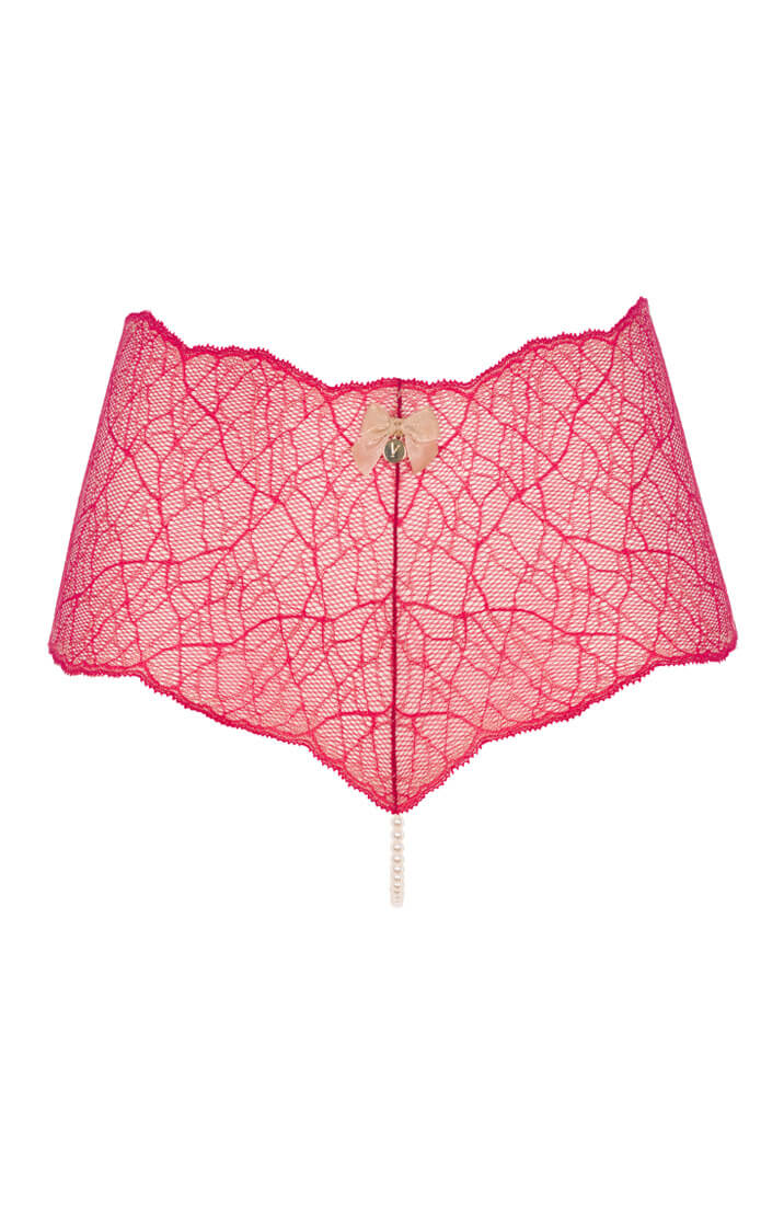 Rød hipster trusse med single perlesnor - Sydney panty - COAX Copenhagen
