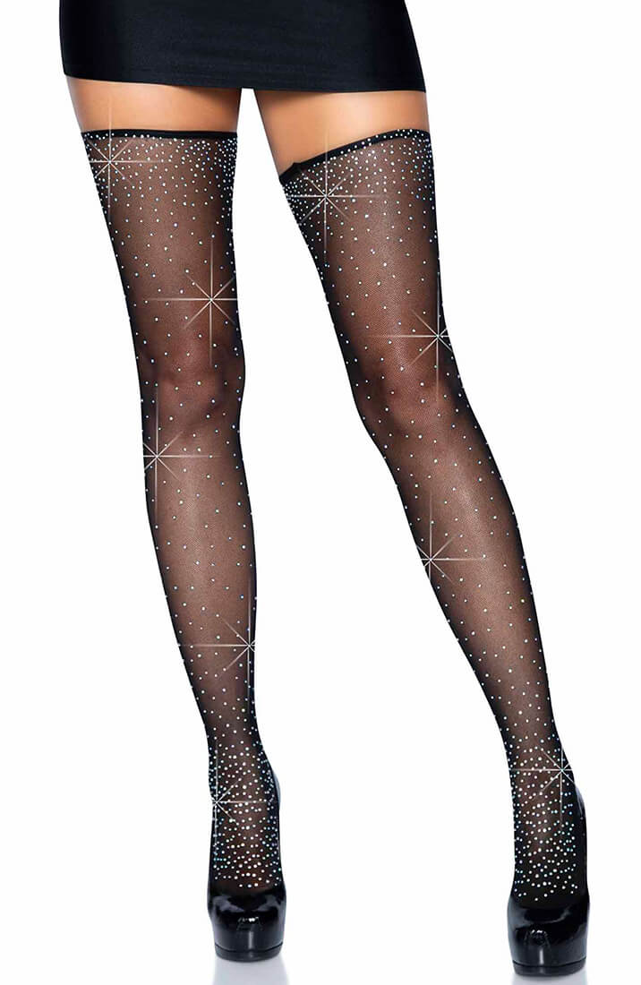 Sort hofteholder & thigh highs med similisten - COAX Copenhagen